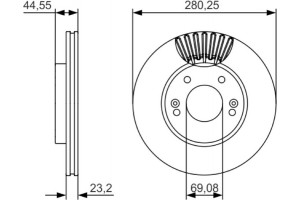 Bosch Δισκόπλακα - 0 986 479 A12