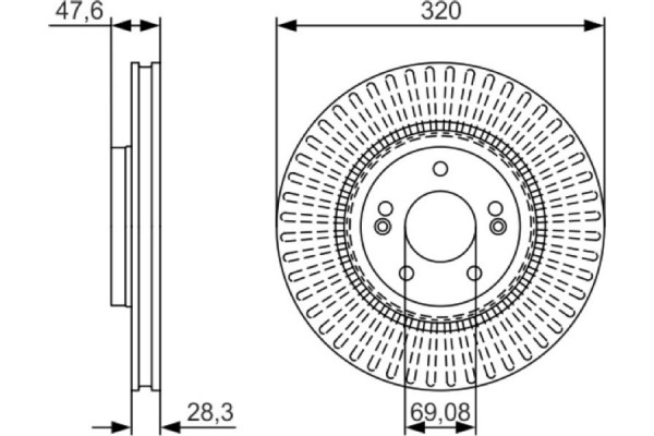 Bosch Δισκόπλακα - 0 986 479 A21