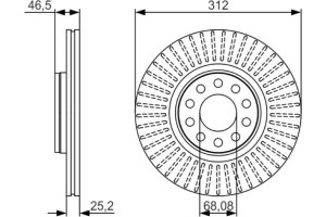Bosch Δισκόπλακα - 0 986 479 A30