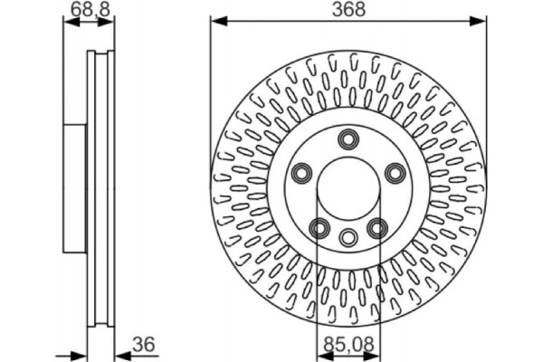 Bosch Δισκόπλακα - 0 986 479 A33
