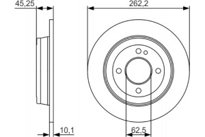 Bosch Δισκόπλακα - 0 986 479 A44