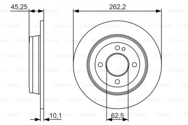 Bosch Δισκόπλακα - 0 986 479 A44