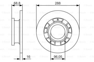 Bosch Δισκόπλακα - 0 986 479 A50