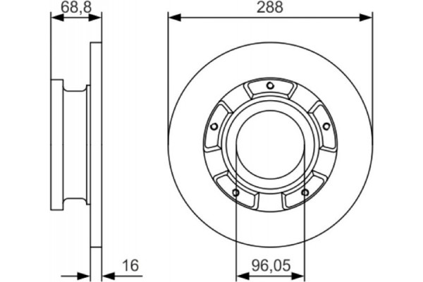 Bosch Δισκόπλακα - 0 986 479 A50