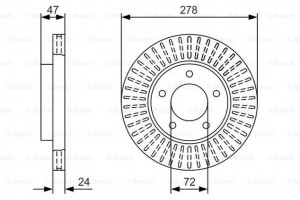 Bosch Δισκόπλακα - 0 986 479 A52