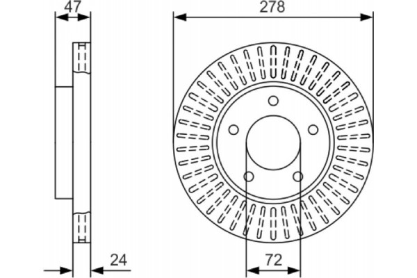 Bosch Δισκόπλακα - 0 986 479 A52