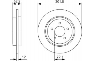 Bosch Δισκόπλακα - 0 986 479 A53