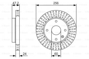 Bosch Δισκόπλακα - 0 986 479 A54