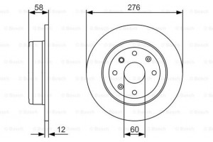 Bosch Δισκόπλακα - 0 986 479 A56