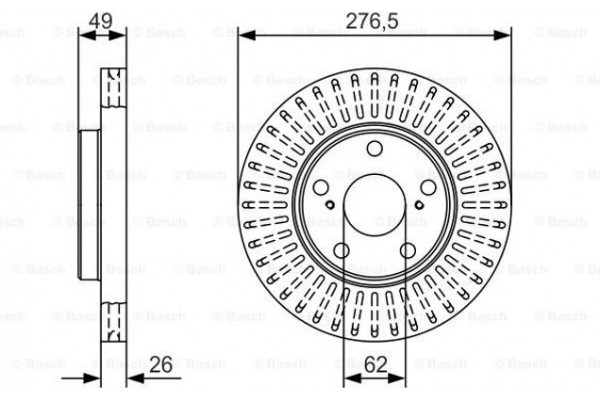 Bosch Δισκόπλακα - 0 986 479 A62