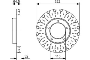 Bosch Δισκόπλακα - 0 986 479 A64