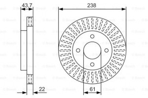 Bosch Δισκόπλακα - 0 986 479 A87