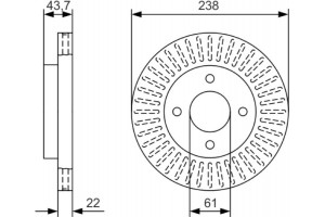 Bosch Δισκόπλακα - 0 986 479 A87