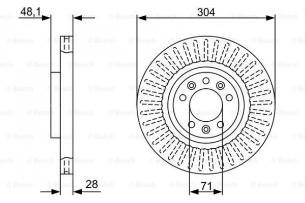 Bosch Δισκόπλακα - 0 986 479 A89