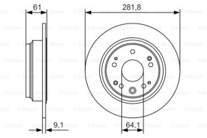 Bosch Δισκόπλακα - 0 986 479 A91