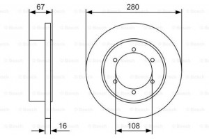 Bosch Δισκόπλακα - 0 986 479 A94