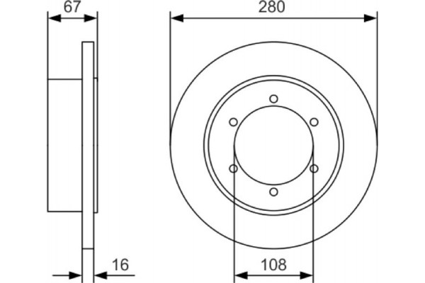 Bosch Δισκόπλακα - 0 986 479 A94