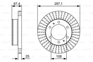 Bosch Δισκόπλακα - 0 986 479 A96