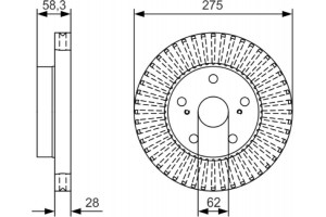 Bosch Δισκόπλακα - 0 986 479 A97