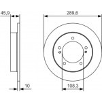 Bosch Δισκόπλακα - 0 986 479 B09 Bosch Δισκόπλακα - 0 986 479 B09