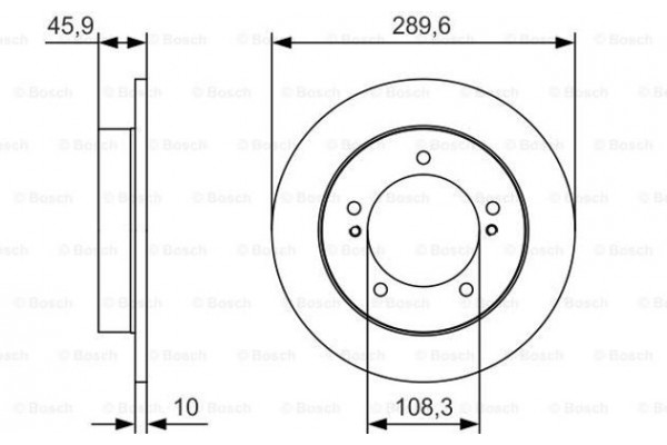 Bosch Δισκόπλακα - 0 986 479 B09