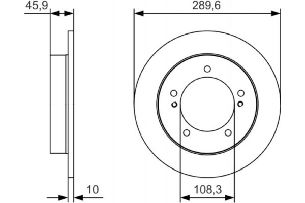 Bosch Δισκόπλακα - 0 986 479 B09 Bosch Δισκόπλακα - 0 986 479 B09