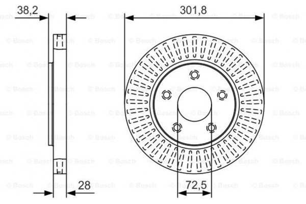 Bosch Δισκόπλακα - 0 986 479 B17