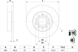 Bosch Δισκόπλακα - 0 986 479 B78
