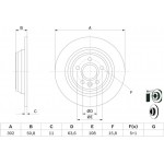 Bosch Δισκόπλακα - 0 986 479 B94 Bosch Δισκόπλακα - 0 986 479 B94
