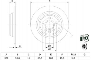 Bosch Δισκόπλακα - 0 986 479 B94