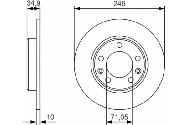 Bosch Δισκόπλακα - 0 986 479 C23