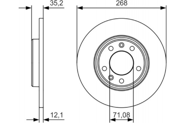 Bosch Δισκόπλακα - 0 986 479 C24