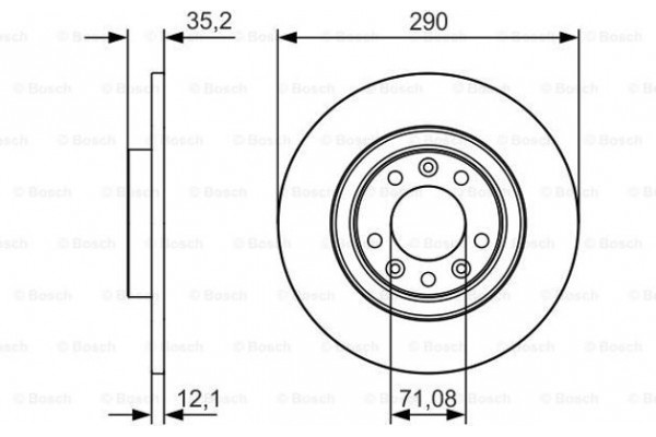 Bosch Δισκόπλακα - 0 986 479 C25