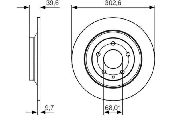 Bosch Δισκόπλακα - 0 986 479 C28 Bosch Δισκόπλακα - 0 986 479 C28
