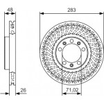 Bosch Δισκόπλακα - 0 986 479 C33