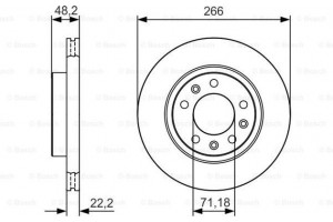 Bosch Δισκόπλακα - 0 986 479 C34