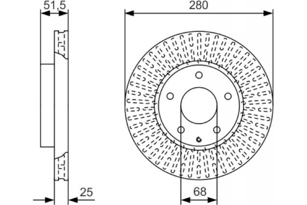 Bosch Δισκόπλακα - 0 986 479 C36