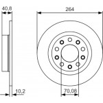 Bosch Δισκόπλακα - 0 986 479 C41 Bosch Δισκόπλακα - 0 986 479 C41