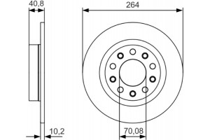 Bosch Δισκόπλακα - 0 986 479 C41