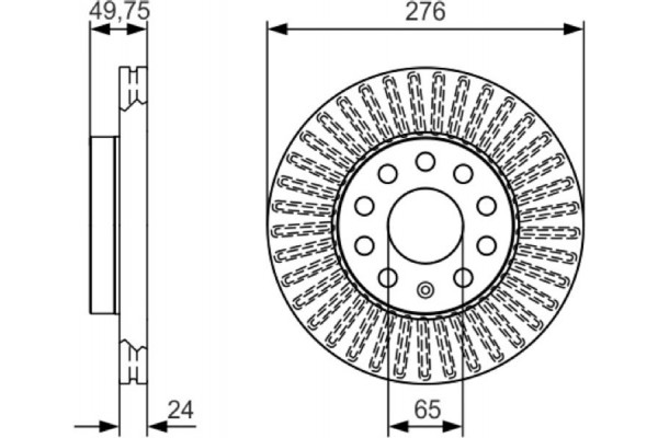 Bosch Δισκόπλακα - 0 986 479 C47