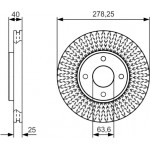 Bosch Δισκόπλακα - 0 986 479 C48