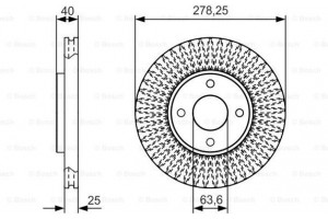 Bosch Δισκόπλακα - 0 986 479 C48