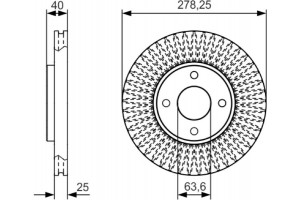 Bosch Δισκόπλακα - 0 986 479 C48