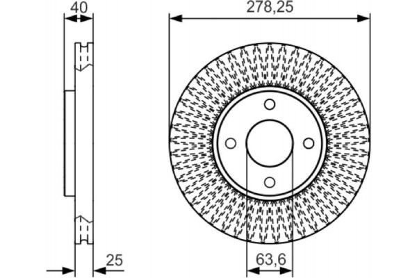 Bosch Δισκόπλακα - 0 986 479 C48