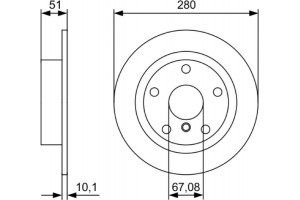 Bosch Δισκόπλακα - 0 986 479 C92