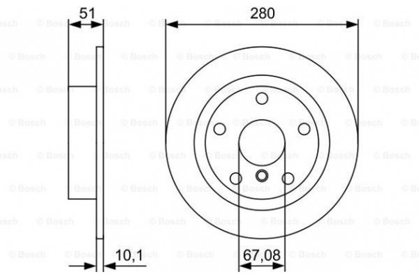 Bosch Δισκόπλακα - 0 986 479 C92