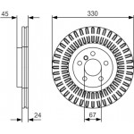 Bosch Δισκόπλακα - 0 986 479 C94 Bosch Δισκόπλακα - 0 986 479 C94
