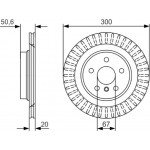 Bosch Δισκόπλακα - 0 986 479 C95 Bosch Δισκόπλακα - 0 986 479 C95