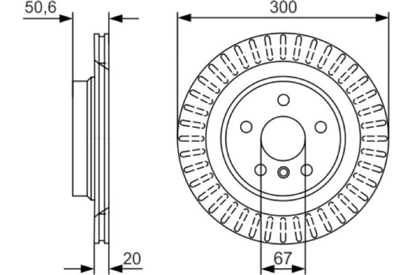 Bosch Δισκόπλακα - 0 986 479 C95 Bosch Δισκόπλακα - 0 986 479 C95