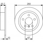 Bosch Δισκόπλακα - 0 986 479 C96